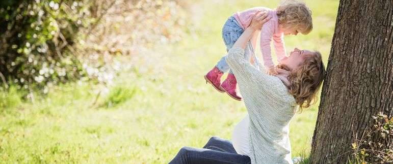 Single mother on Mother's Day