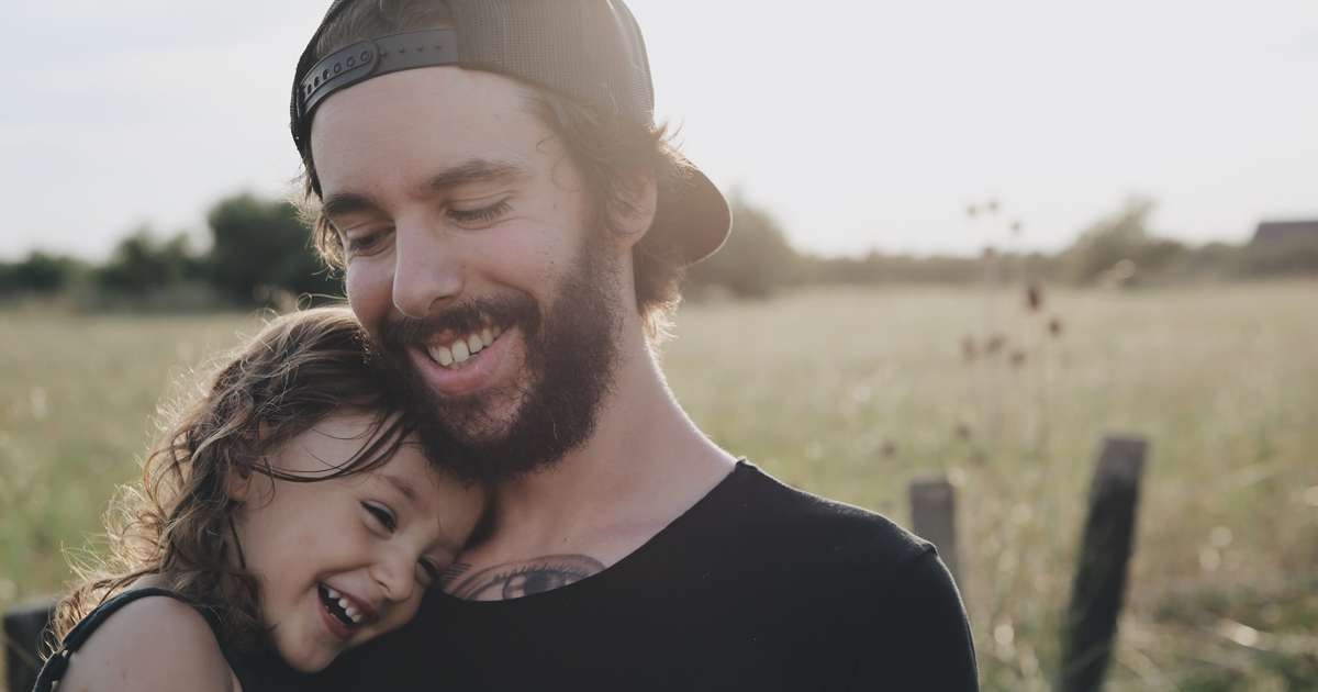 Single dad on Father's Day