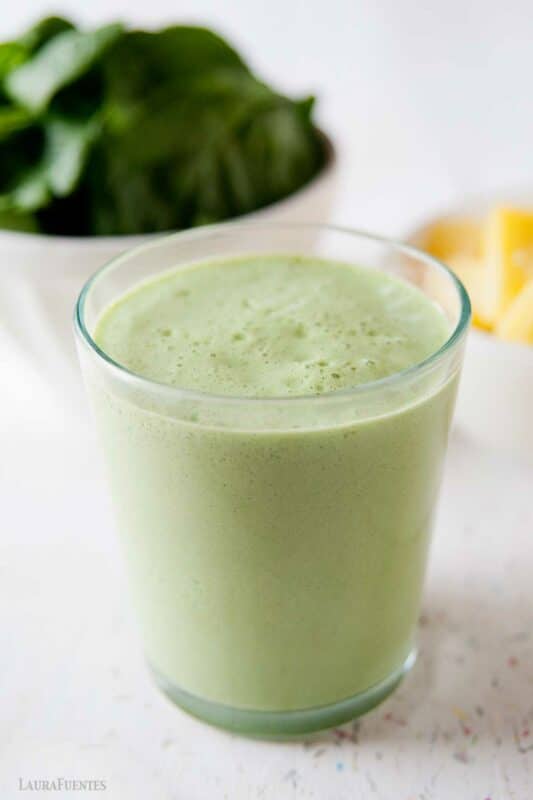 Pineapple protein green smoothie