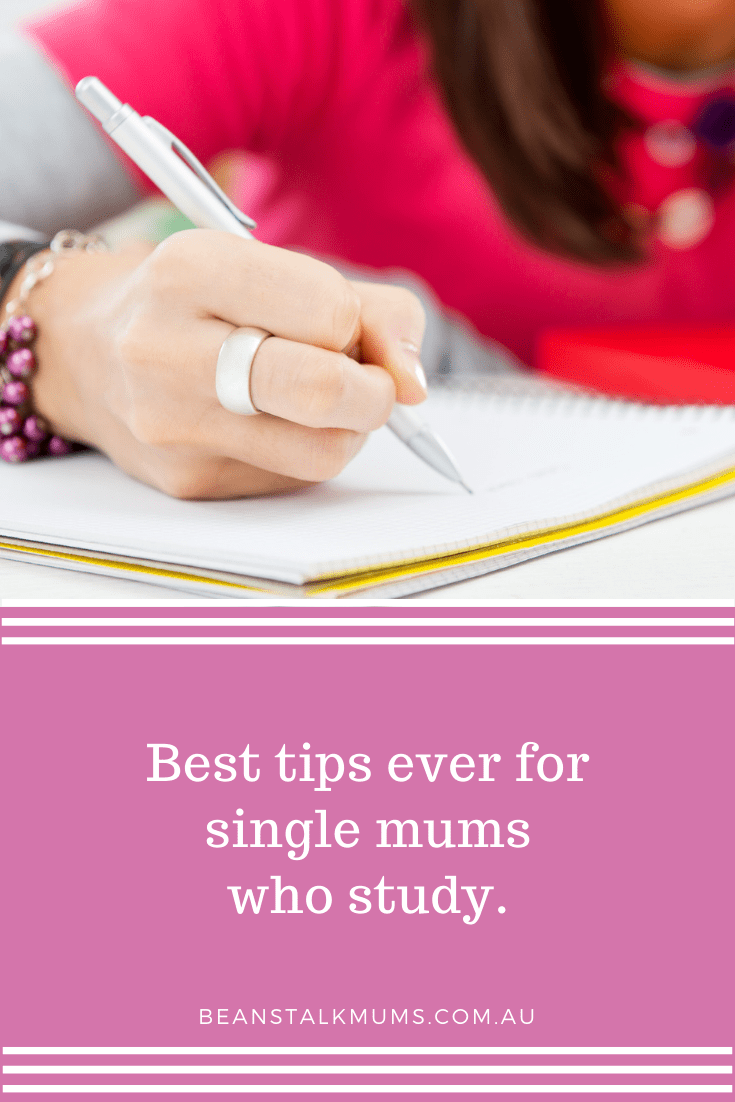 Tips for study as a single mum | Beanstalk Single Mums Pinterest