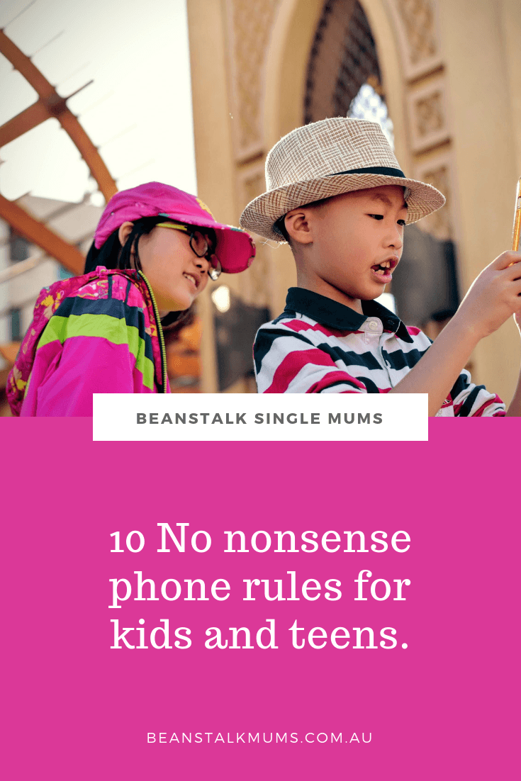 10 No nonsense phone rules for kids and teens | Beanstalk Mums