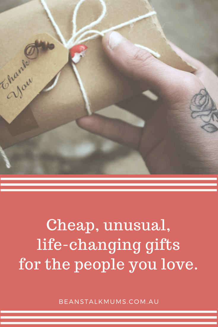 Cheap, unusual, life-changing gifts | Beanstalk Single Mums Podcast