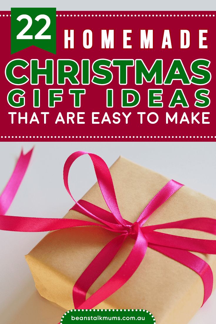 Homemade Christmas gift ideas | Beanstalk Single Mums Pinterest