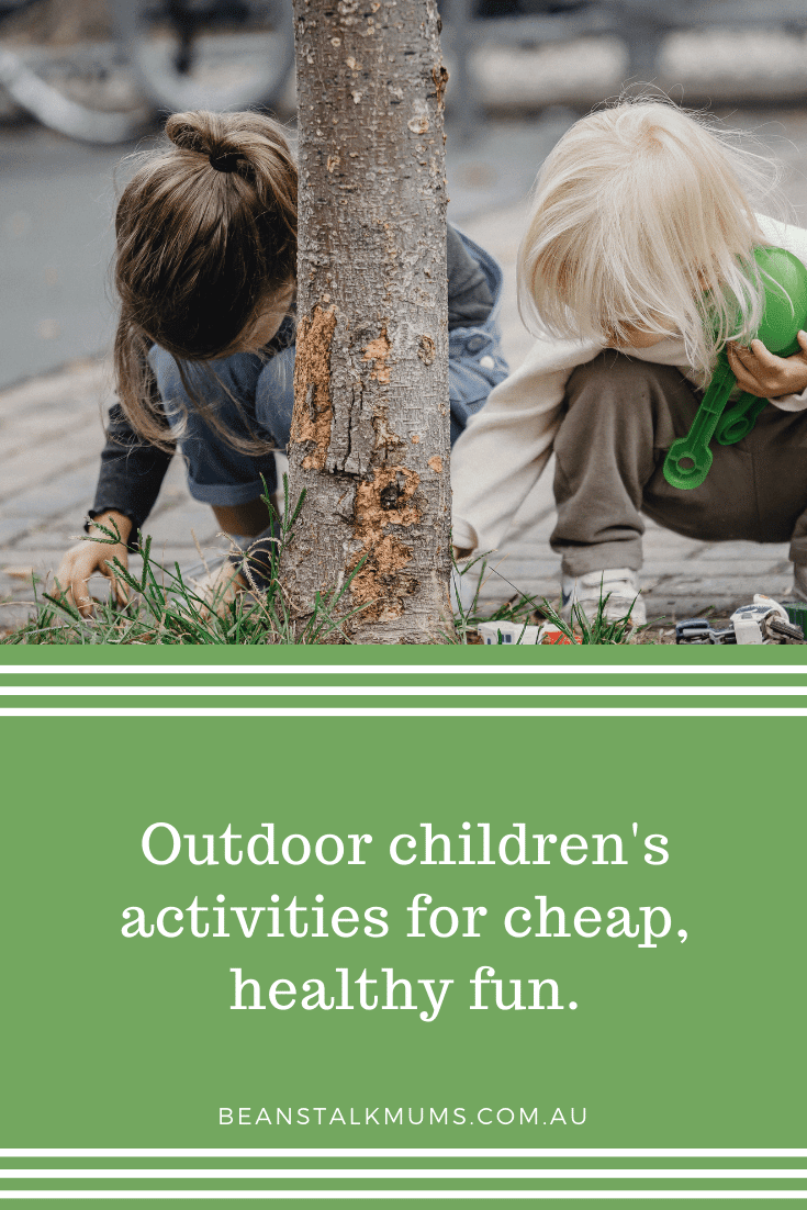 Outdoor children's activities | Beanstalk Single Mums Pinterest