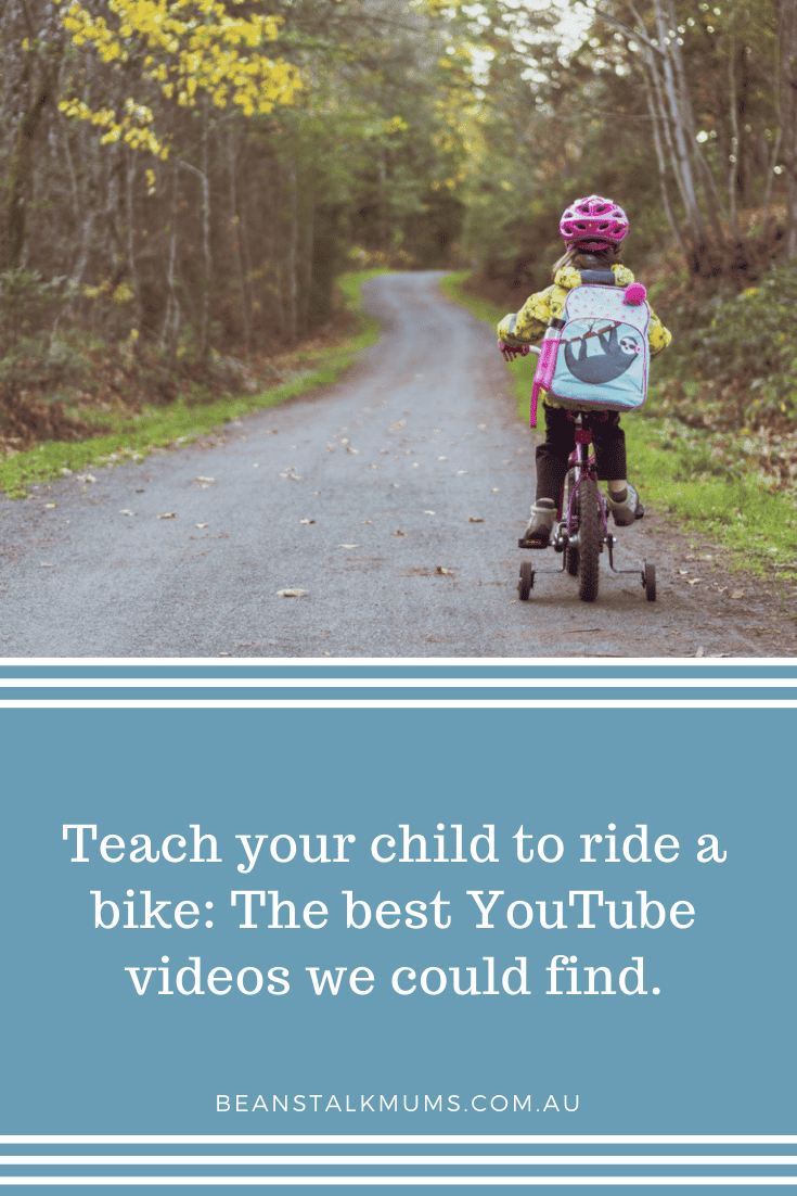 Teach child ride bike | Beanstalk Single Mums Pinterest