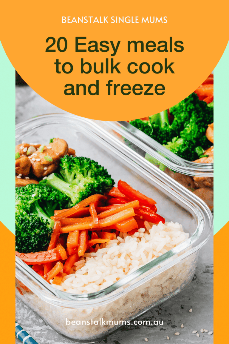 20 Easy meals to bulk cook and freeze - Beanstalk Mums
