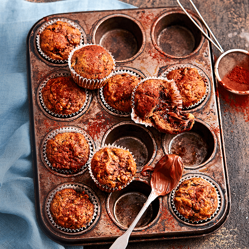 Sarah's chocolate Nutella-filled muffins
