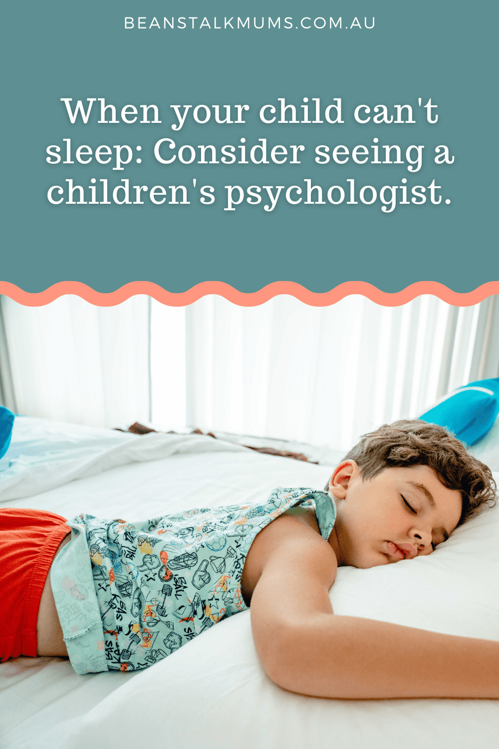 Child can't sleep? When to see a children's psychologist