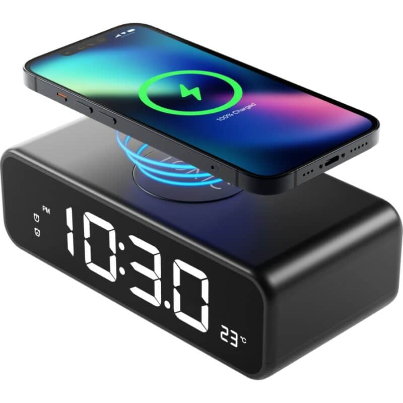 Alarm clock + phone charger Father's Day Gifts