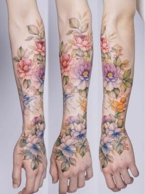 Flowery forearm