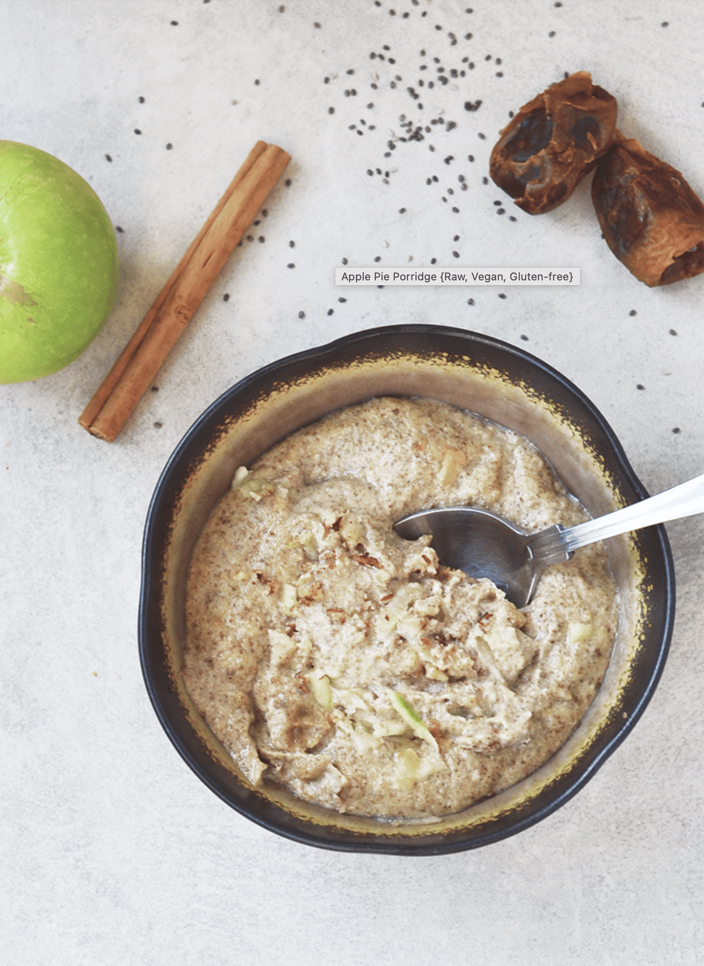 Raw apple pie porridge recipes