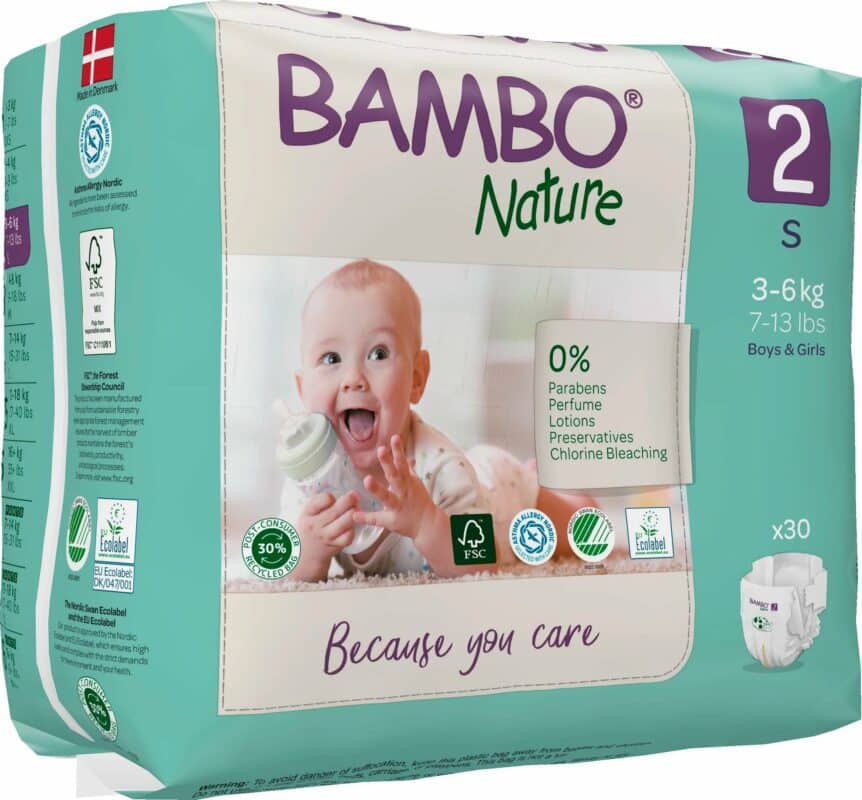 BAMBO NATURE Eco friendly disposable nappies