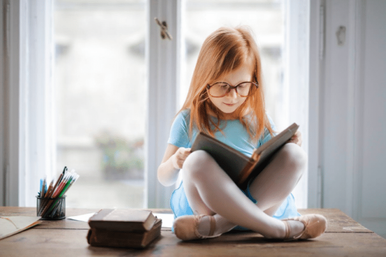 children's books about divorce - little girl reading