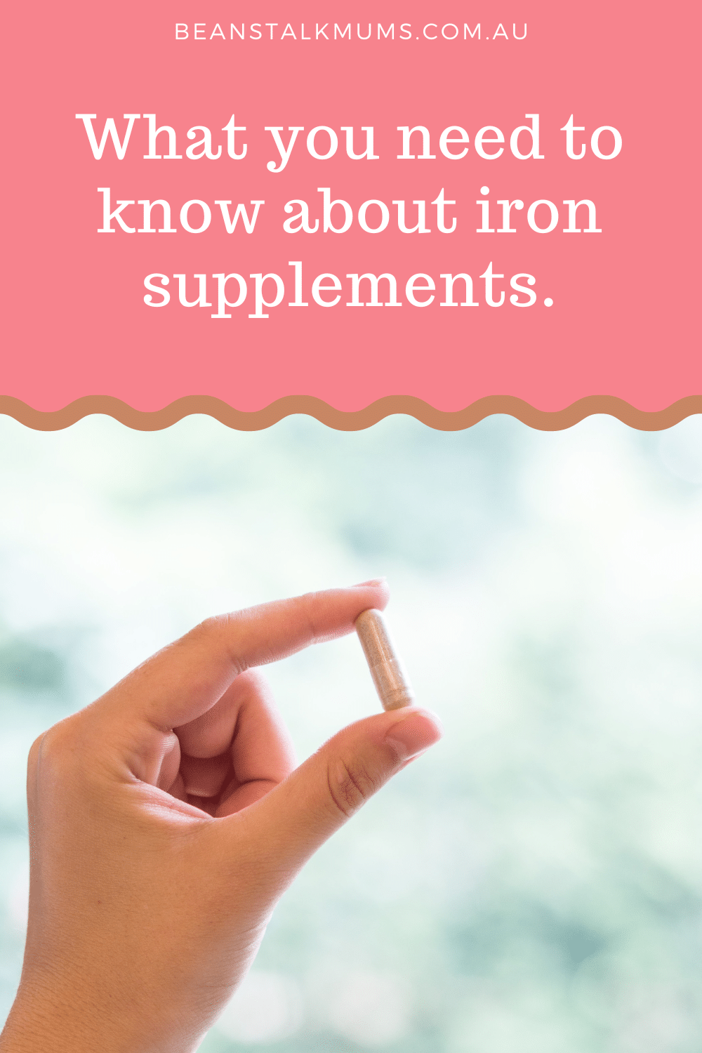 Iron supplements pin