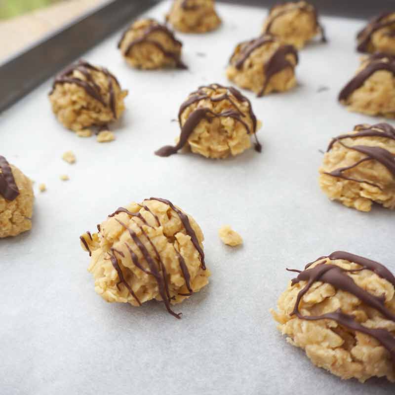 No Bake Peanut Butter Cookies | Easy meals when camping