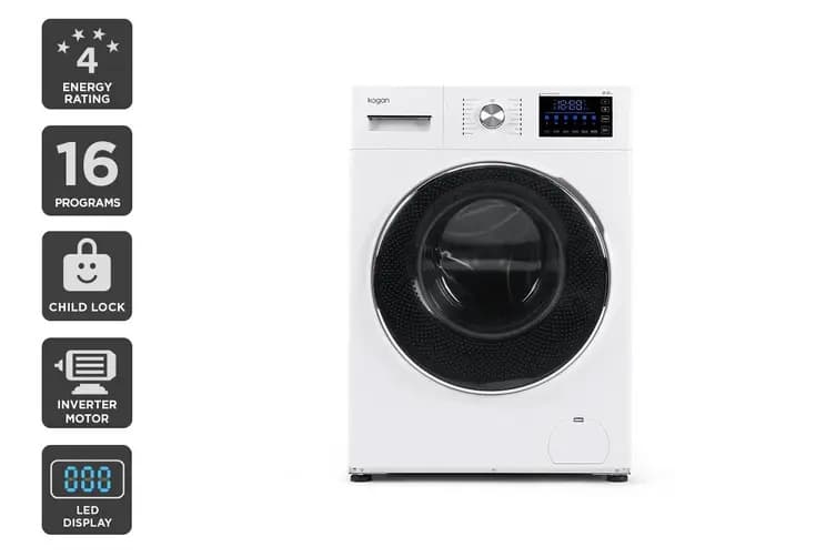 Kogan 8kg Front Load Inverter Washing Machine (Series 9)