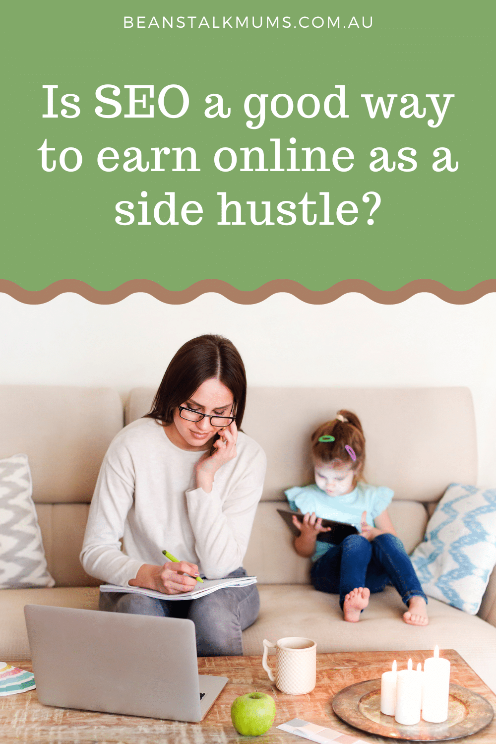 Side hustle SEO pin