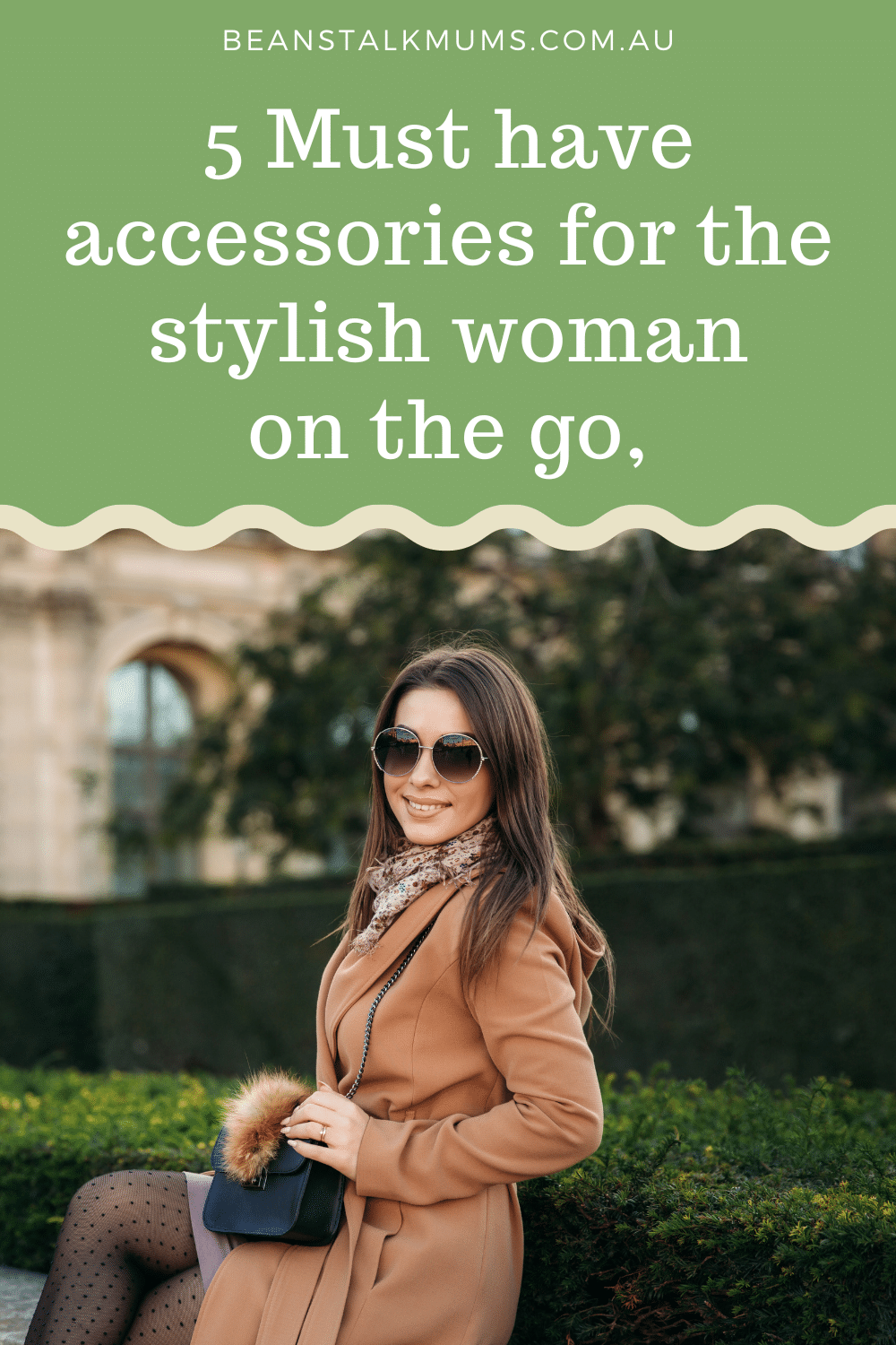 Stylish woman on the go