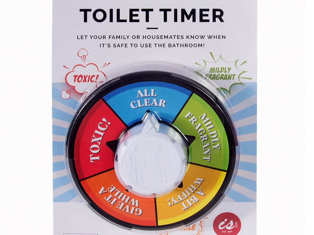 Toilet timer | Funny Father's Day gifts