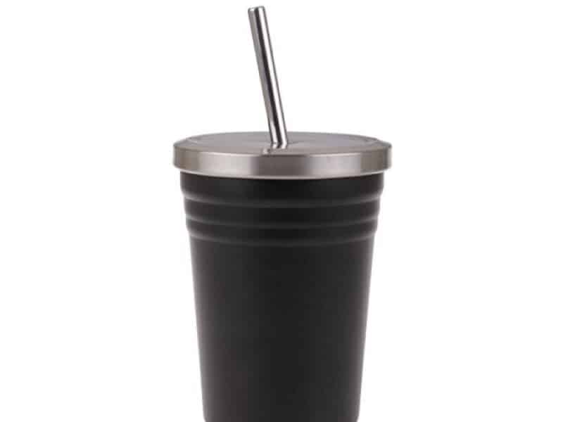 Tumbler with straw