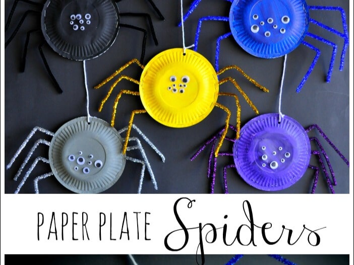 Paper Plate Spider Crafts | Halloween Craft Ideas