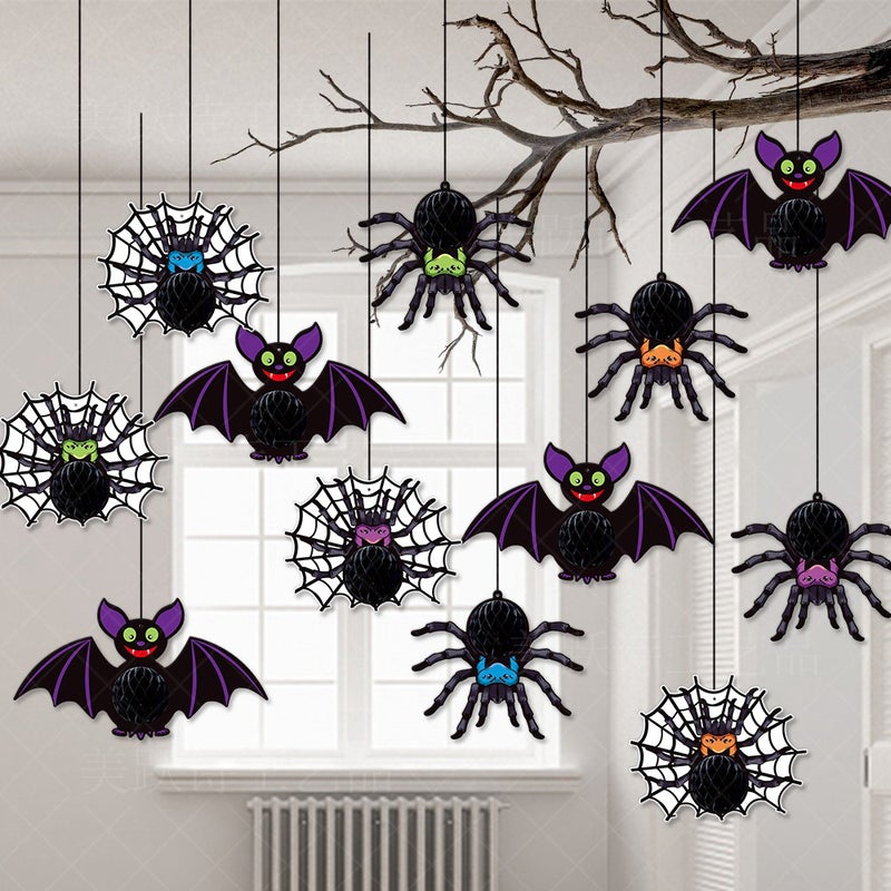 bat and spider ceiling decoration