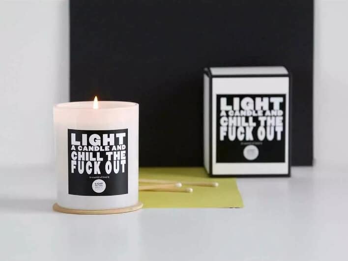 Light a candle & chill the f*ck out | Christmas gifts for your ex