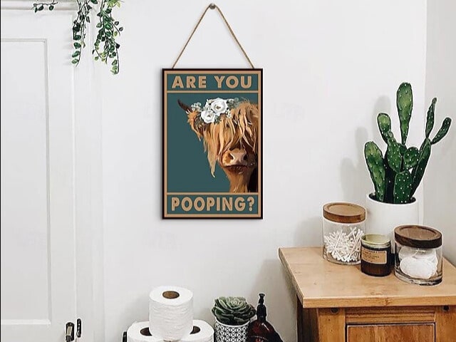 Are You Pooping wall art | Christmas gifts for your ex