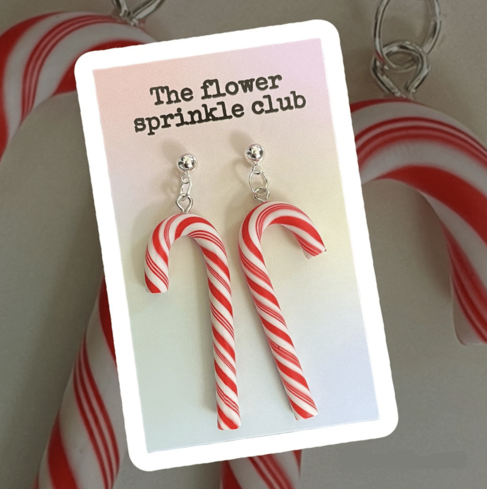 Candy canes | Christmas earrings