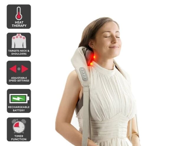 Neck and back massager