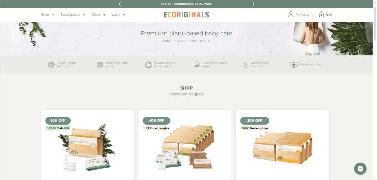 Ecoriginals | cheap nappies online