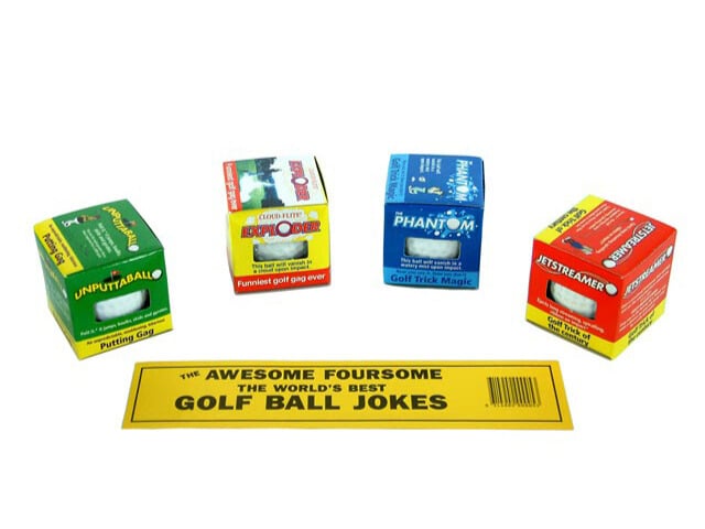 Gag golf balls