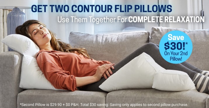 Contour® flip pillow