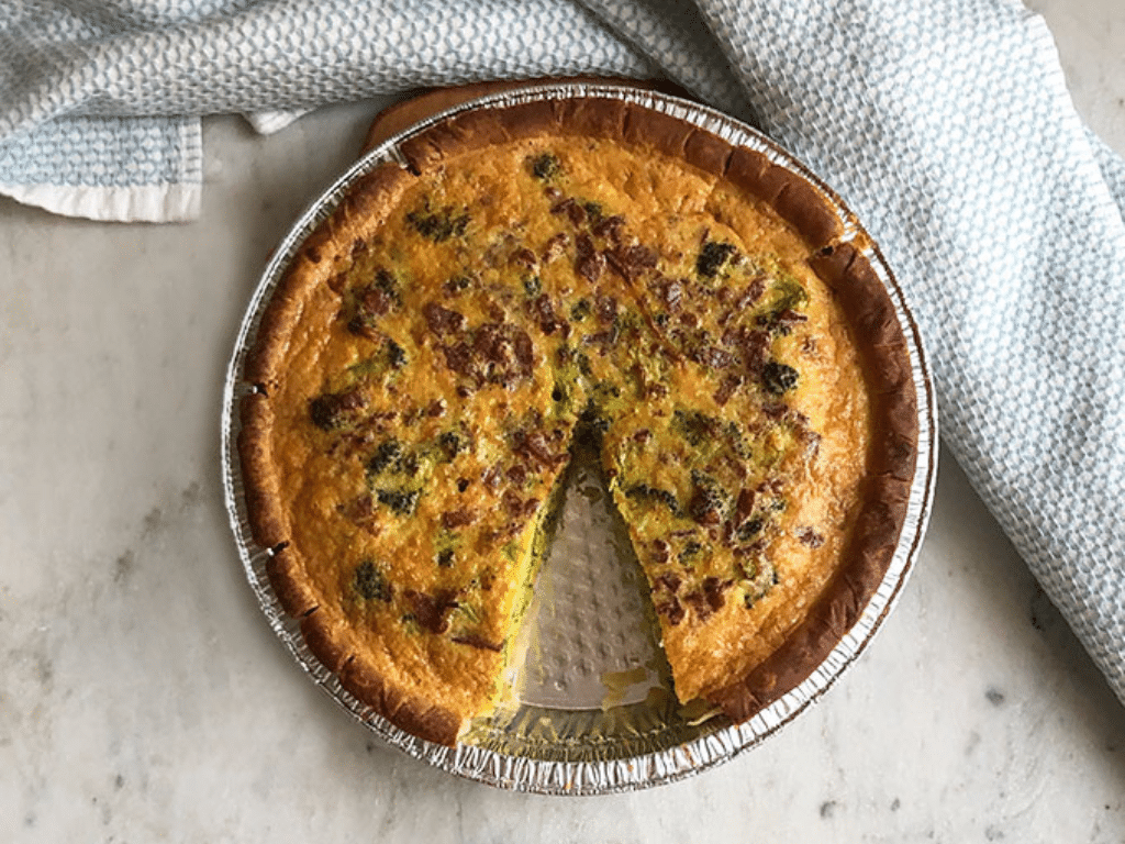 Bacon and Vegetable Quiche Women's Health Month