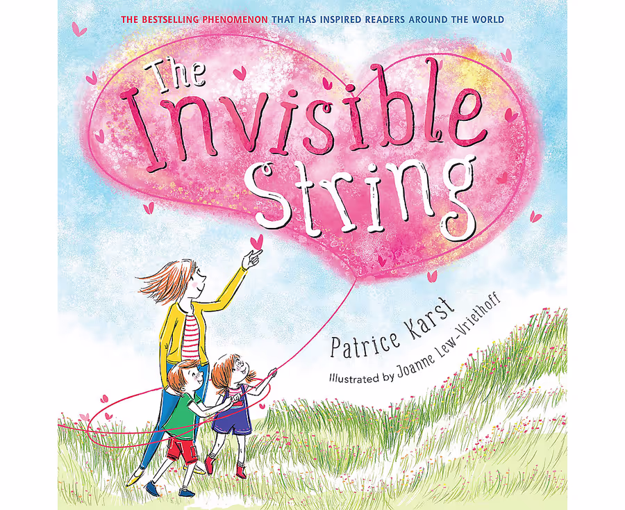 Book cover of Heart on string