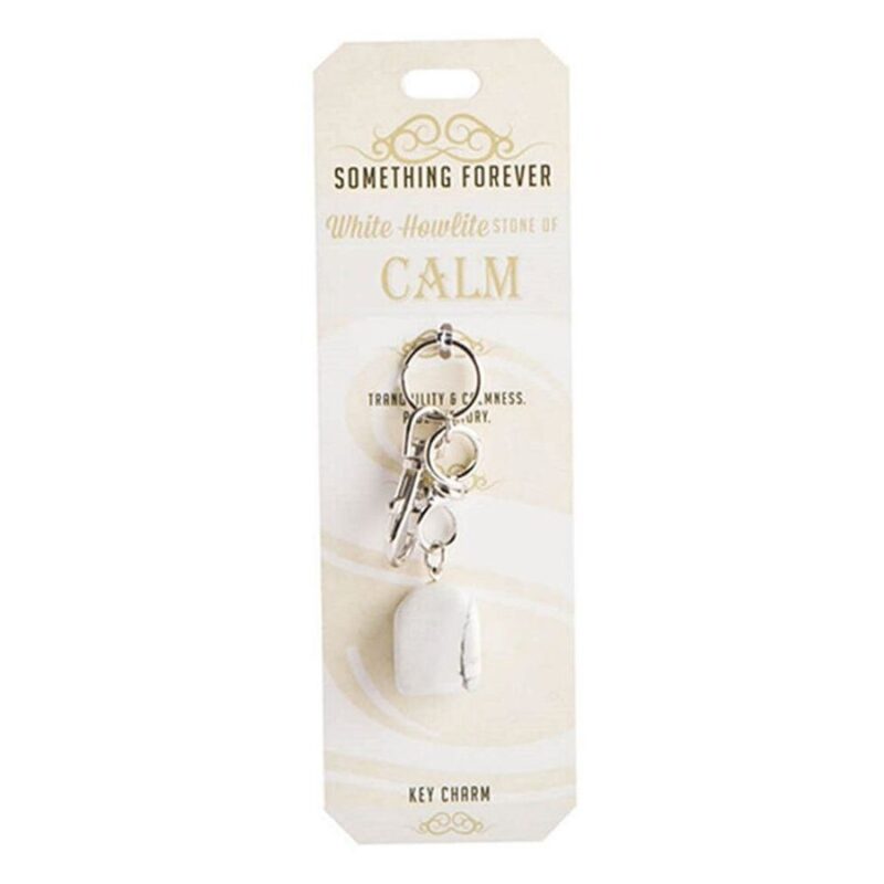 White Howlite Key Charm